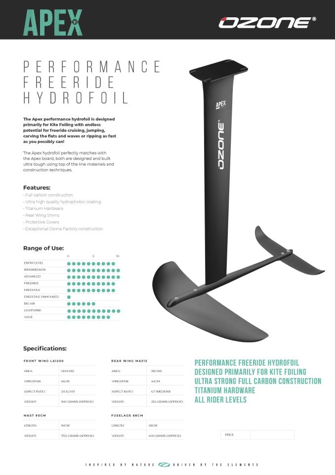 APEX V1  HYDROFOIL FULL SET