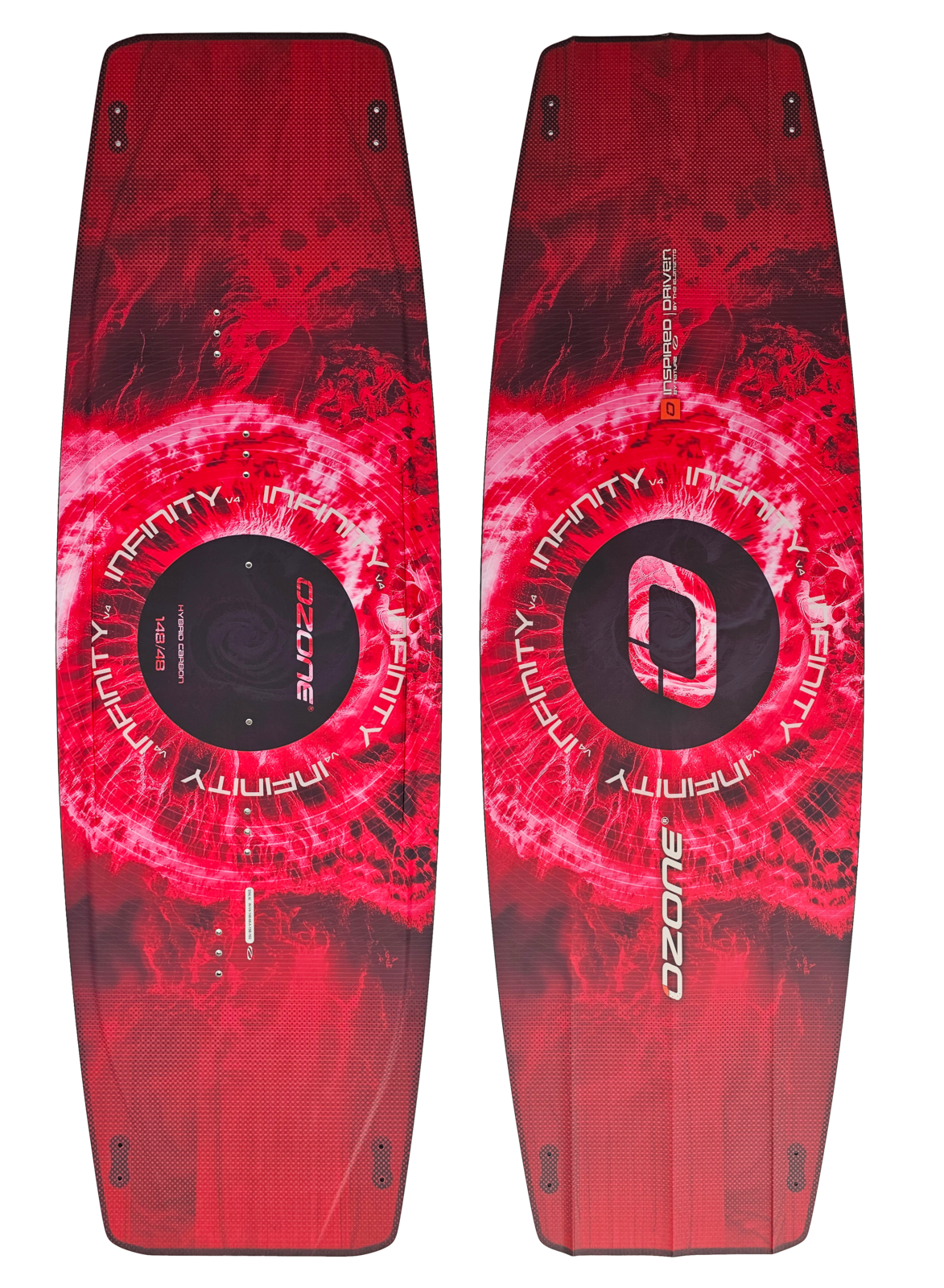 INFINITY V4 Lightwind Kite Board 144x47 - Kırmızı