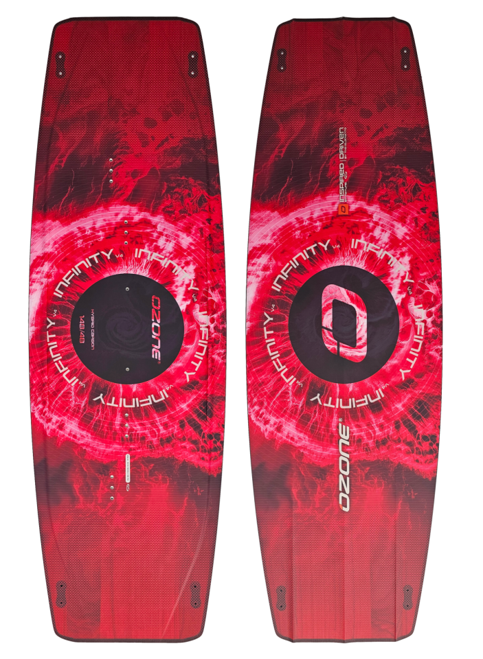 INFINITY V4 Lightwind Kite Board 144x47 - Kırmızı